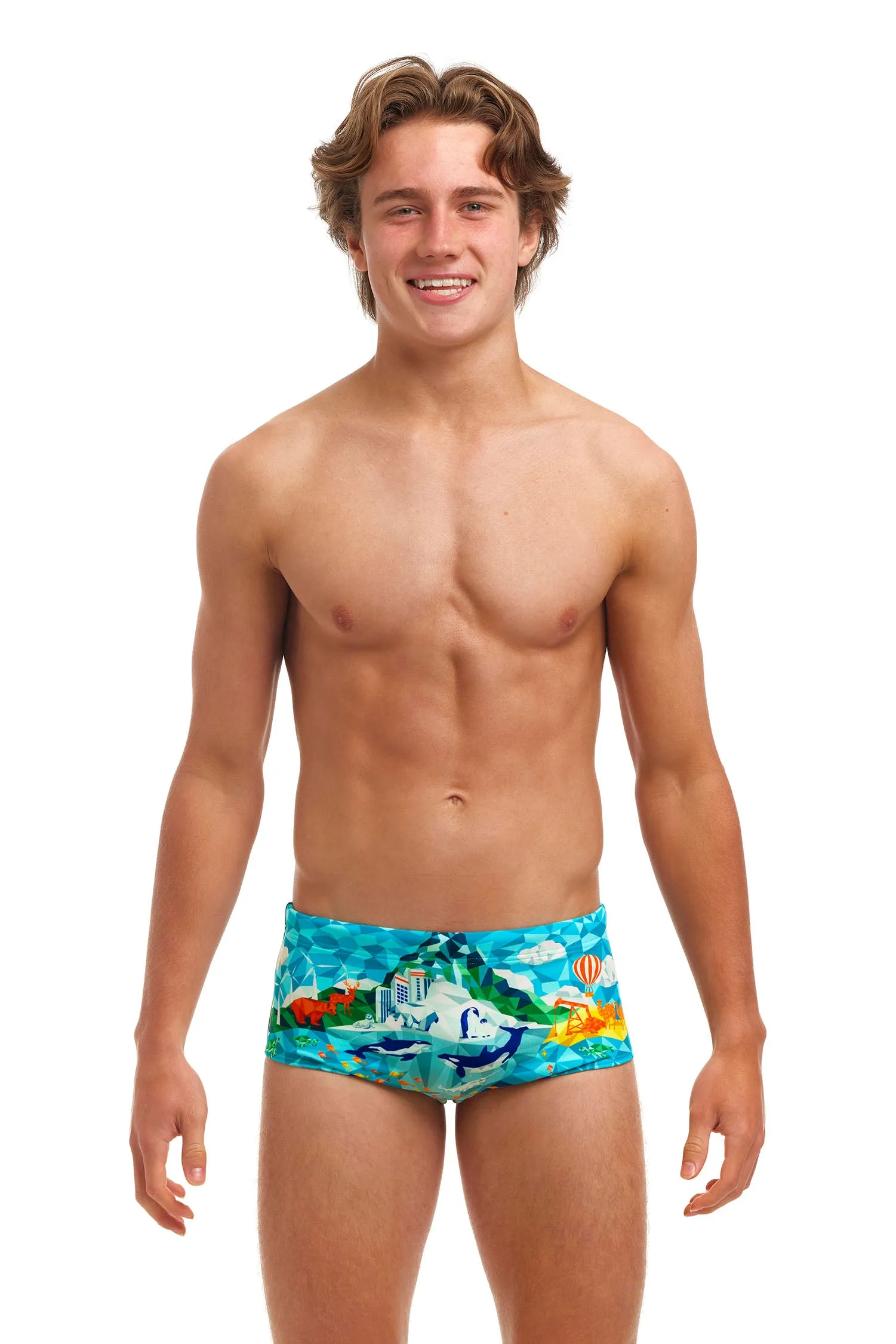 Funky Trunks Boy's Wildermess Sidewinder Trunks
