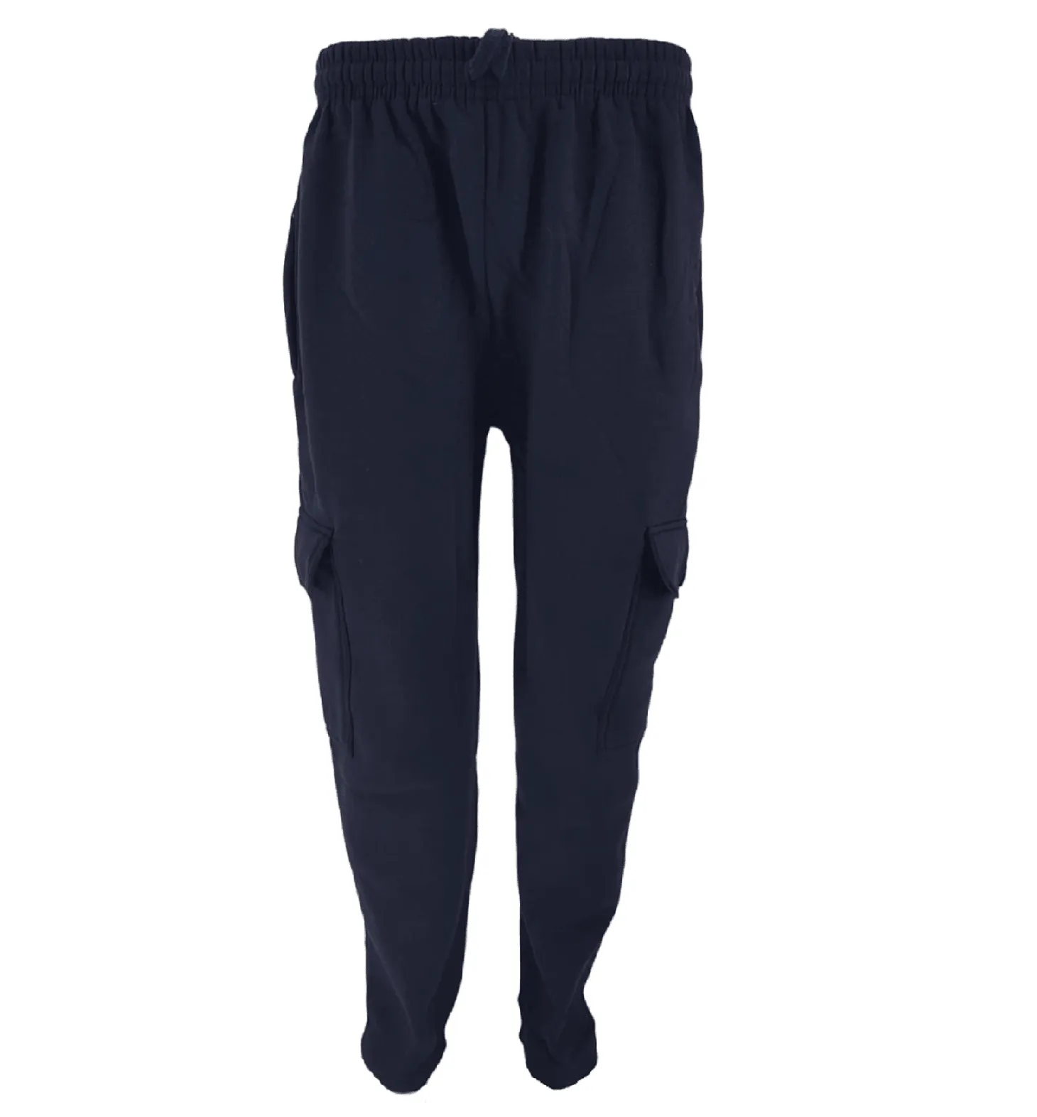 Mens Crystal Finest Jogging Bottom Fleece Men Elasticated 6 Pockets Gym Trousers