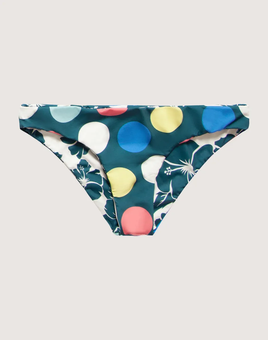 Sanitas Heritage Reversible Bottom: Hibiscus/Retro Dots - FINAL SALE